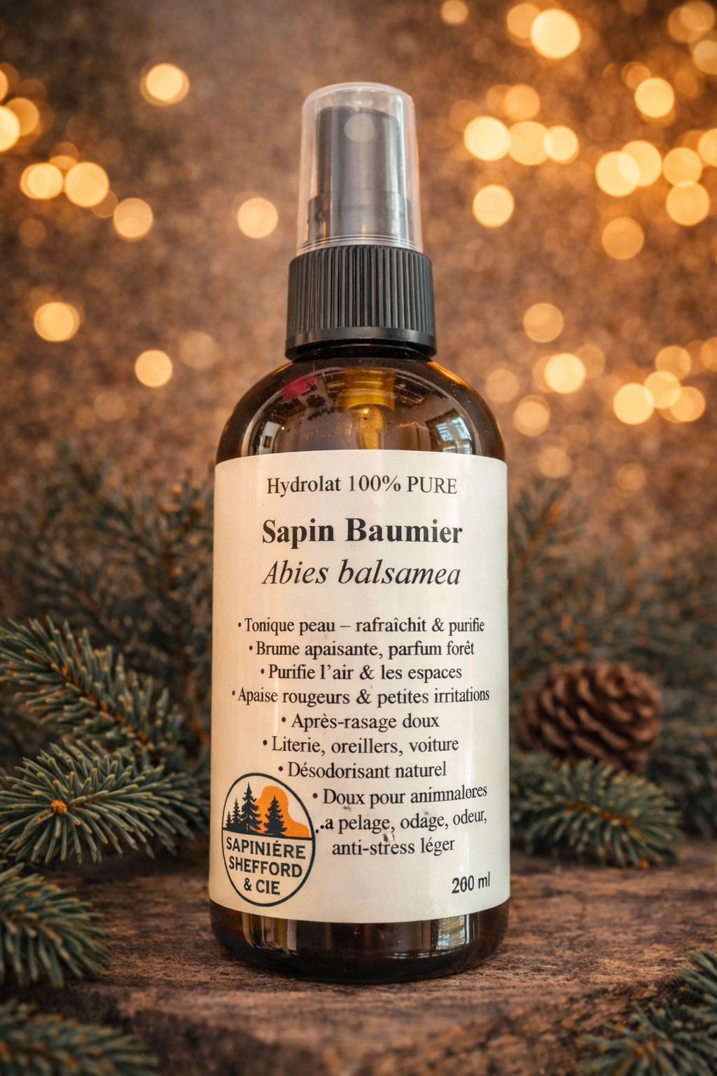 Hydrolat de sapin – Vaporisateur 90 ml