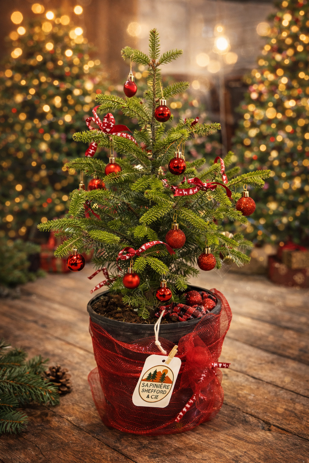 Sapin baumier en sac de plantation