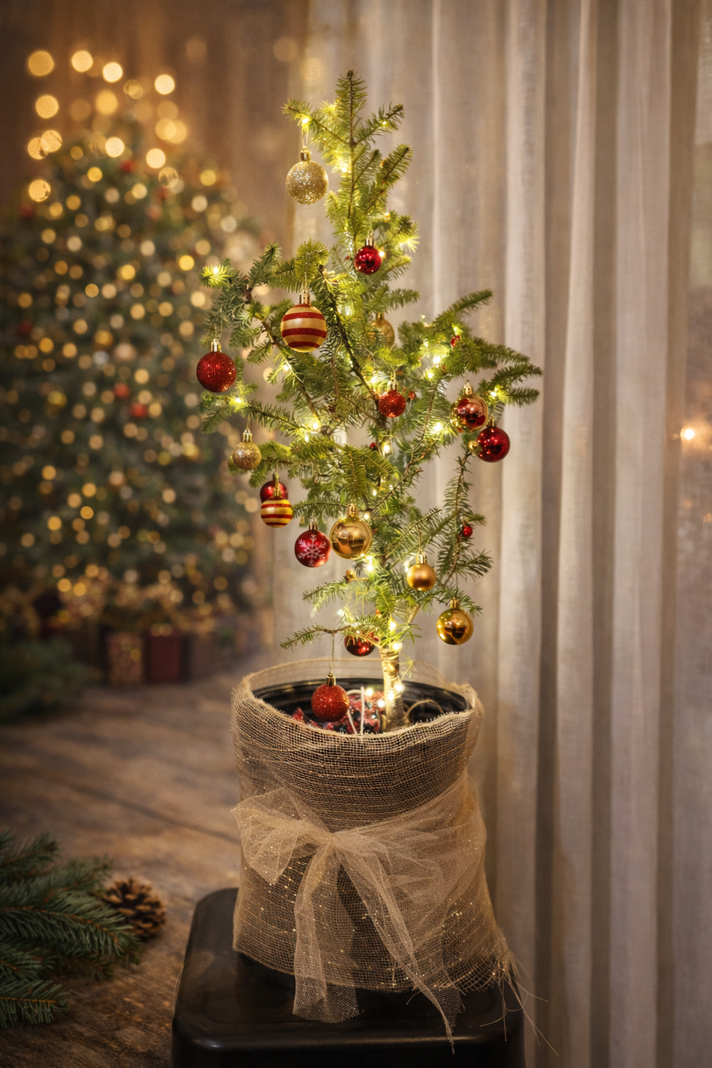Sapin baumier en sac de plantation
