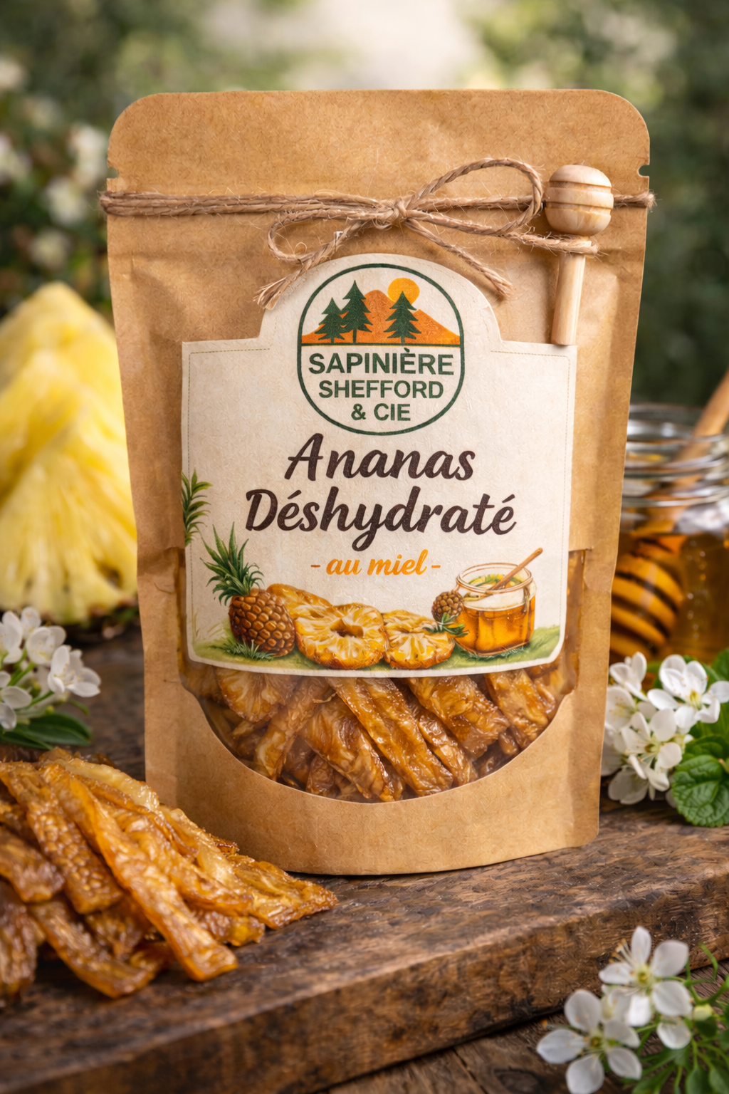 Ananas déshydratés au miel – Collation gourmande naturelle